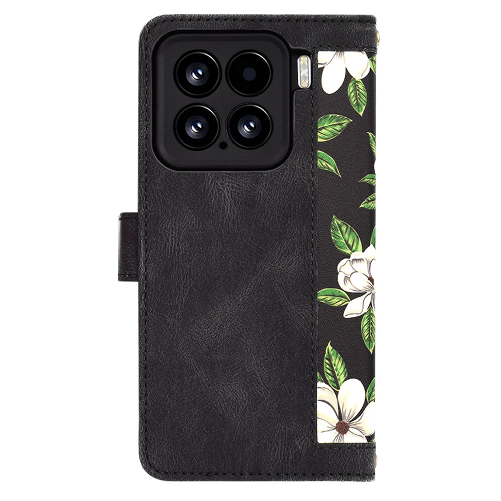 Husa de protectie Techsuit FlipCraft compatibil cu Xiaomi 15, Flowers of the Dawn