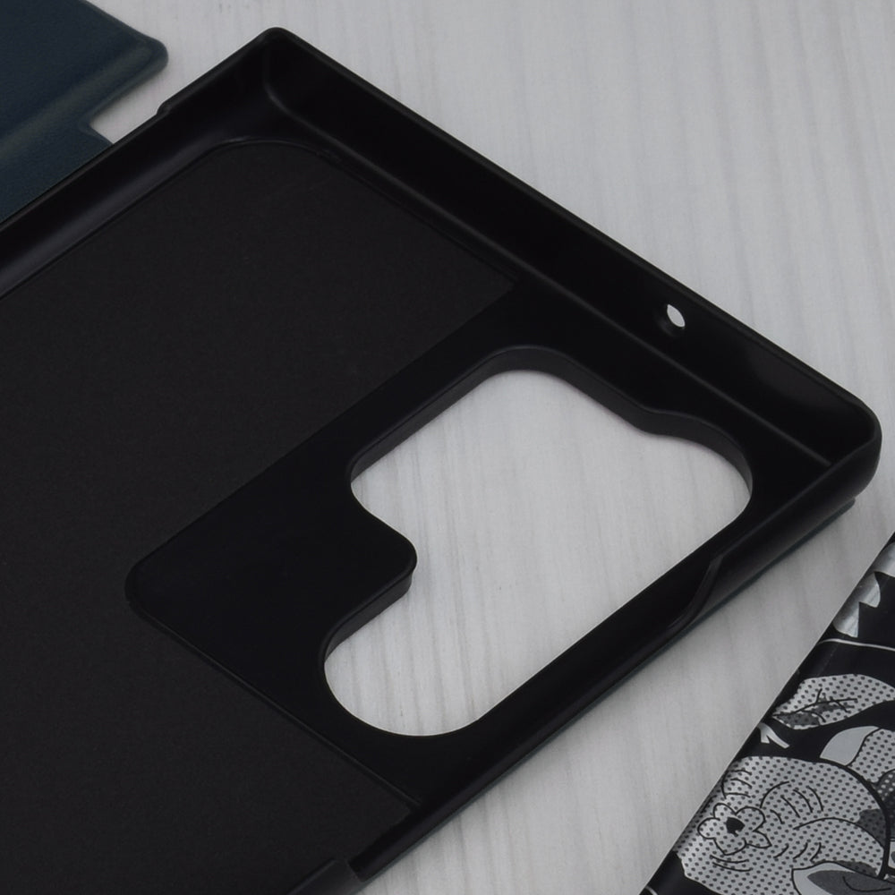 Husa de protectie Techsuit eFold Series compatibil cu Samsung Galaxy S23 Ultra, Albastru Inchis
