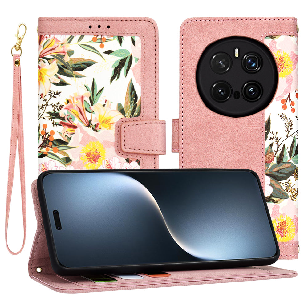 Husa de protectie Techsuit FlipCraft compatibil cu Honor Magic7 Pro, Sweetheart Pink