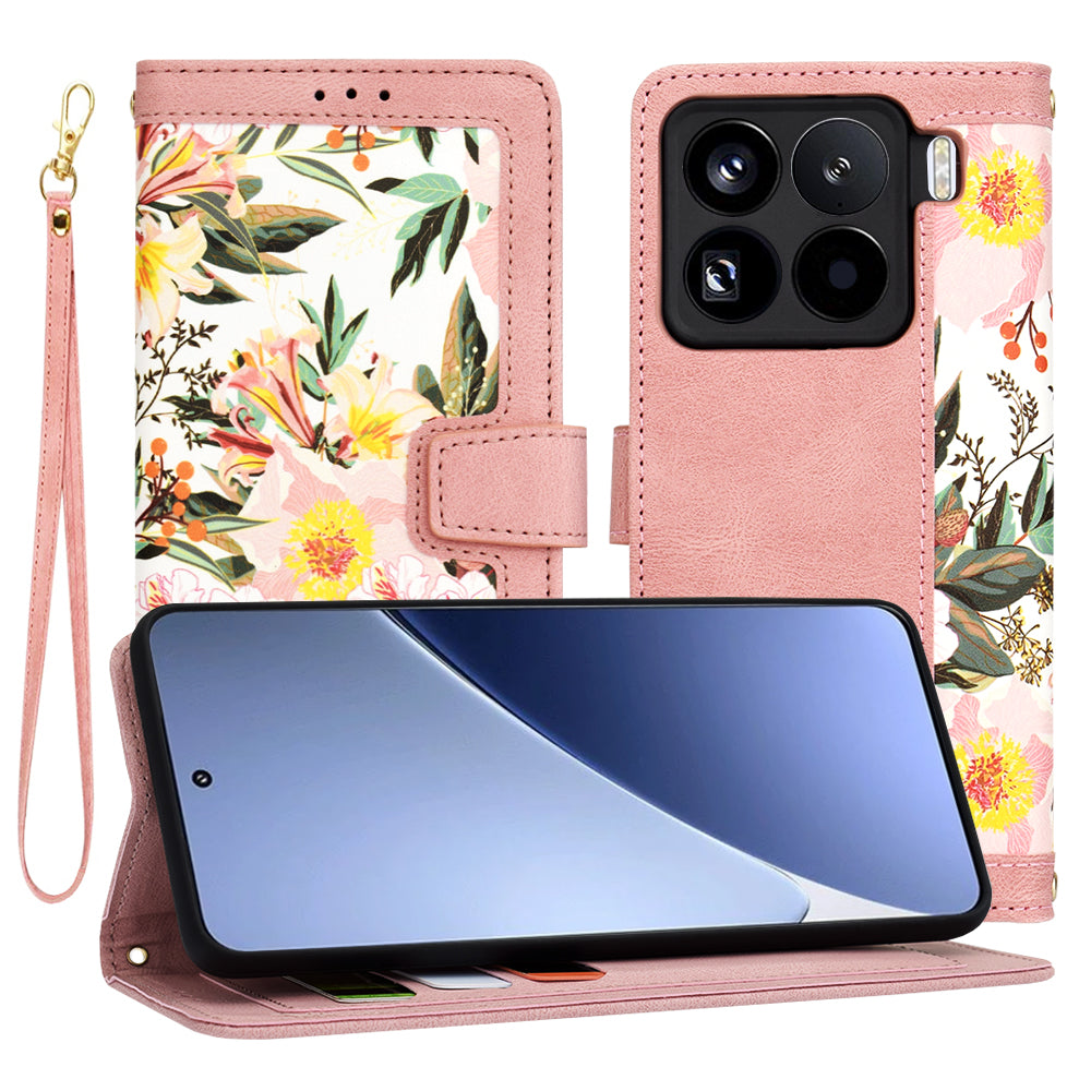 Husa de protectie Techsuit FlipCraft compatibil cu Xiaomi 15 Pro, Sweetheart Pink