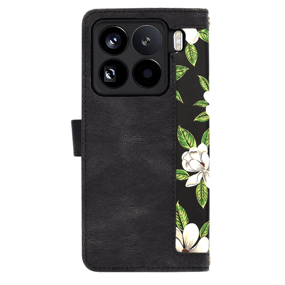 Husa de protectie Techsuit FlipCraft compatibil cu Xiaomi 15 Pro, Flowers of the Dawn