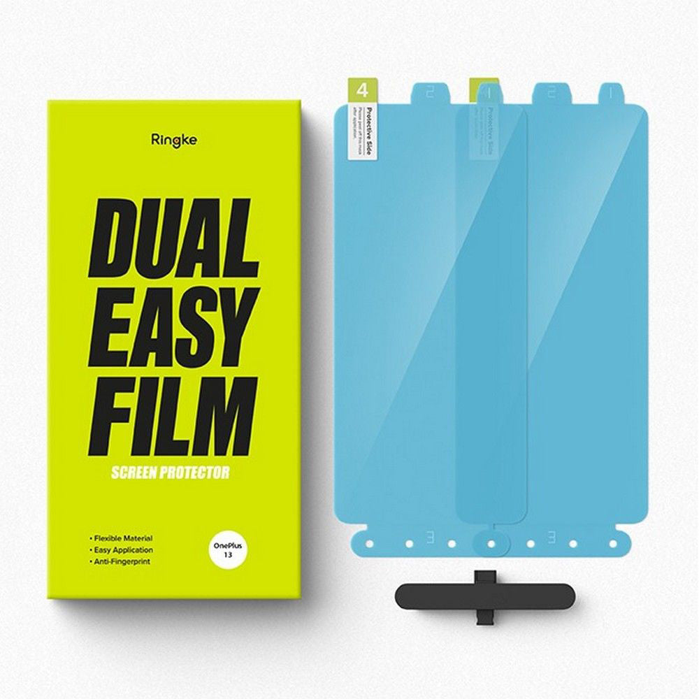 Folie de protectie Ringke Dual Easy Full (set de 2) compatibil cu OnePlus 13, Transparent