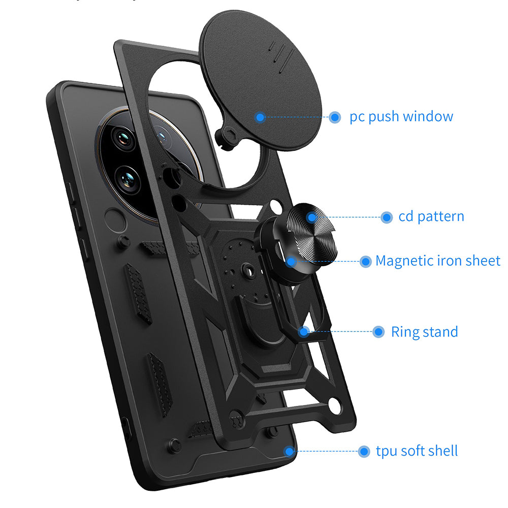 Husa de protectie Techsuit CamShield Series compatibil cu Honor Magic7 Lite / X9c, Negru