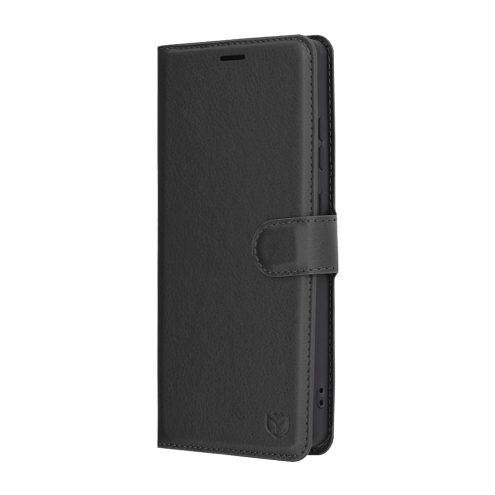 Husa de protectie Techsuit Leather Folio compatibil cu Samsung Galaxy S25 Ultra, Negru