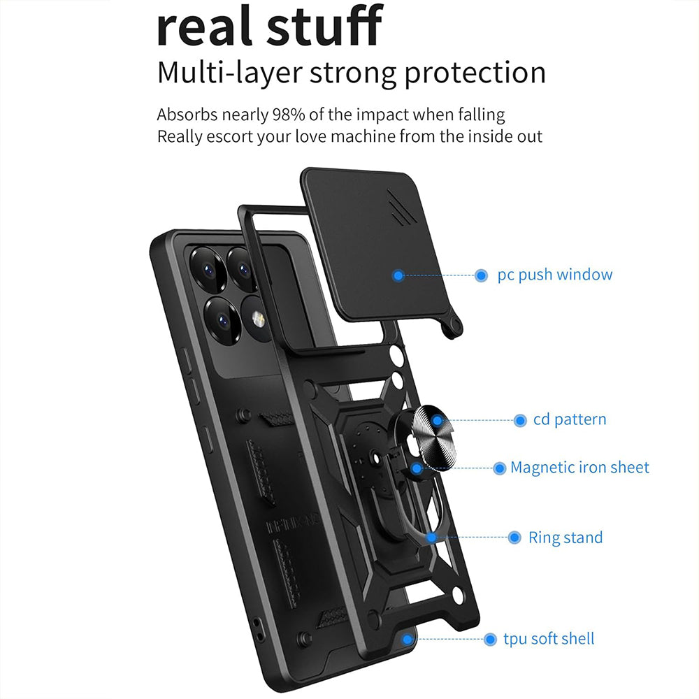 Husa de protectie Techsuit CamShield Series compatibil cu Xiaomi Poco F6 Pro, Verde