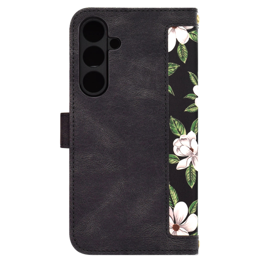 Husa de protectie Techsuit FlipCraft compatibil cu Samsung Galaxy S25 Plus, Flowers of the Dawn