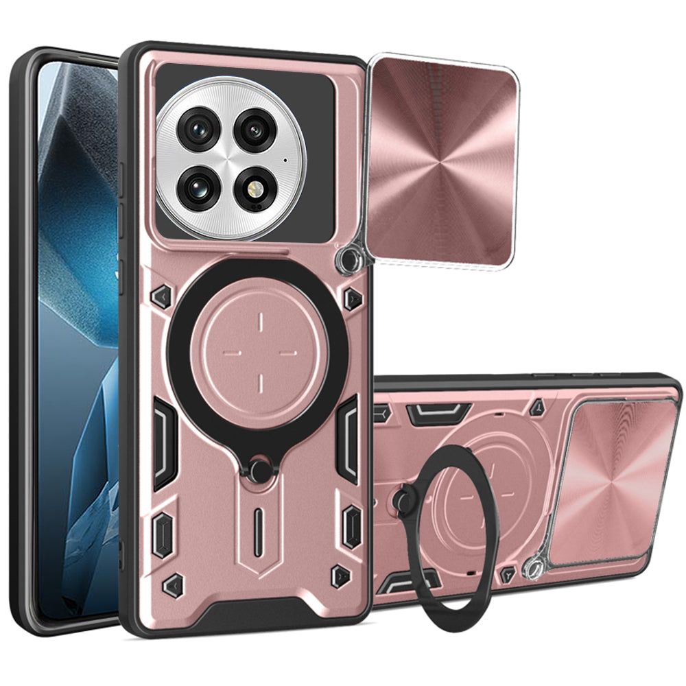 Husa de protectie Techsuit CamGuard Pro compatibil cu OnePlus 13, Roz Auriu