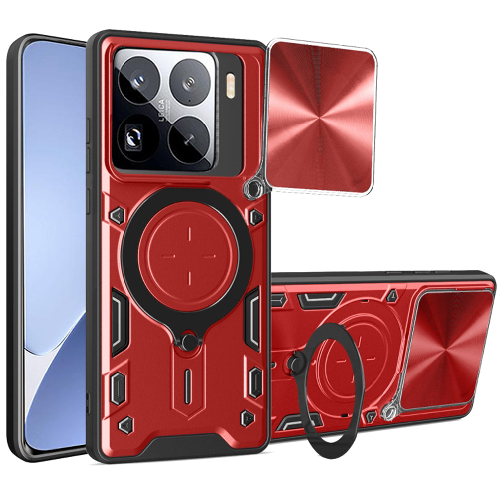 Husa de protectie Techsuit CamGuard Pro compatibil cu Xiaomi 15 Pro, Rosu
