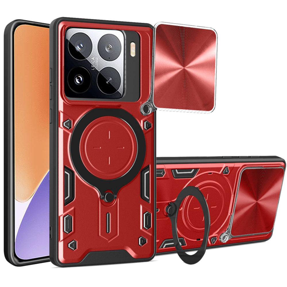 Husa de protectie Techsuit CamGuard Pro compatibil cu Xiaomi 15, Rosu