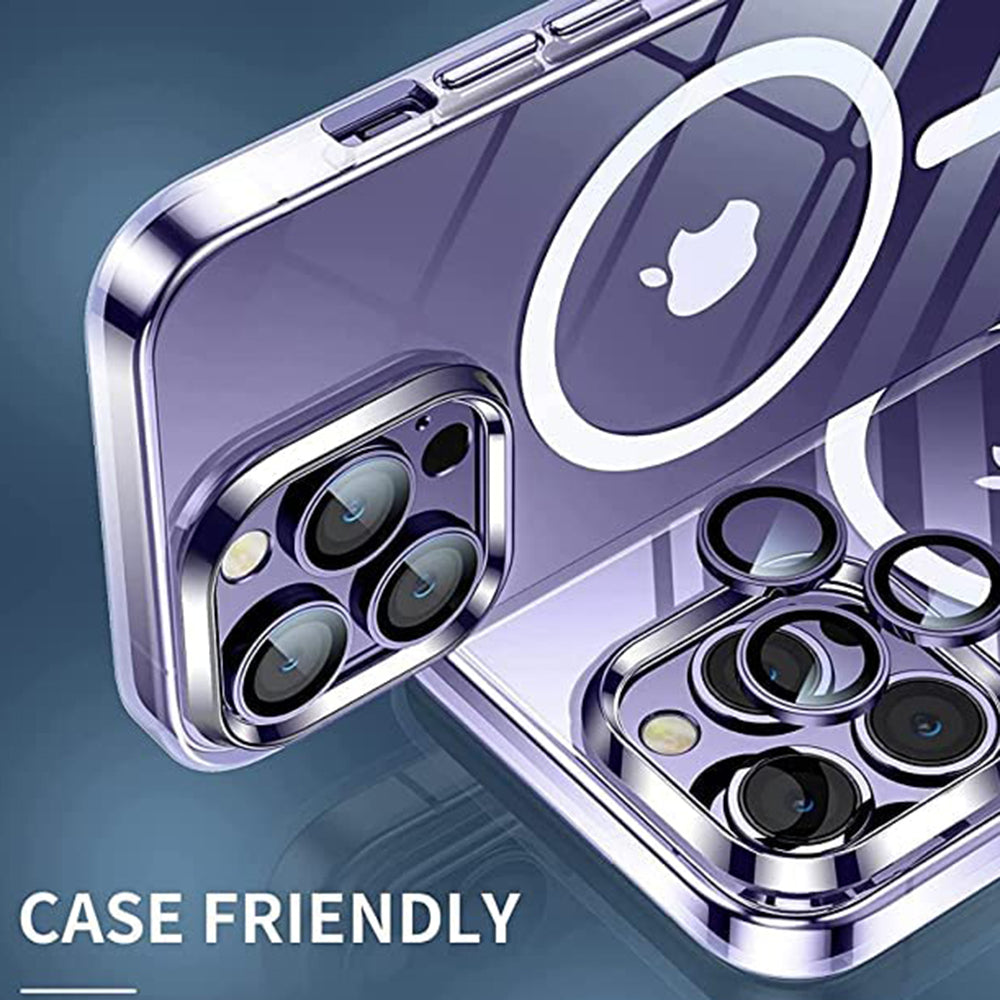 Folie de protectie Lito S+ Camera Glass compatibil cu iPhone 14 Pro / iPhone 14 Pro Max, Mov Inchis