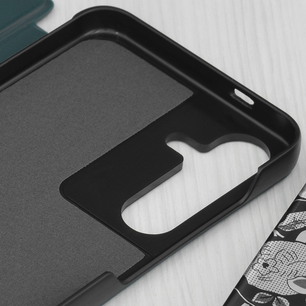 Husa de protectie Techsuit eFold Series compatibil cu Samsung Galaxy S25 Plus, Verde Inchis