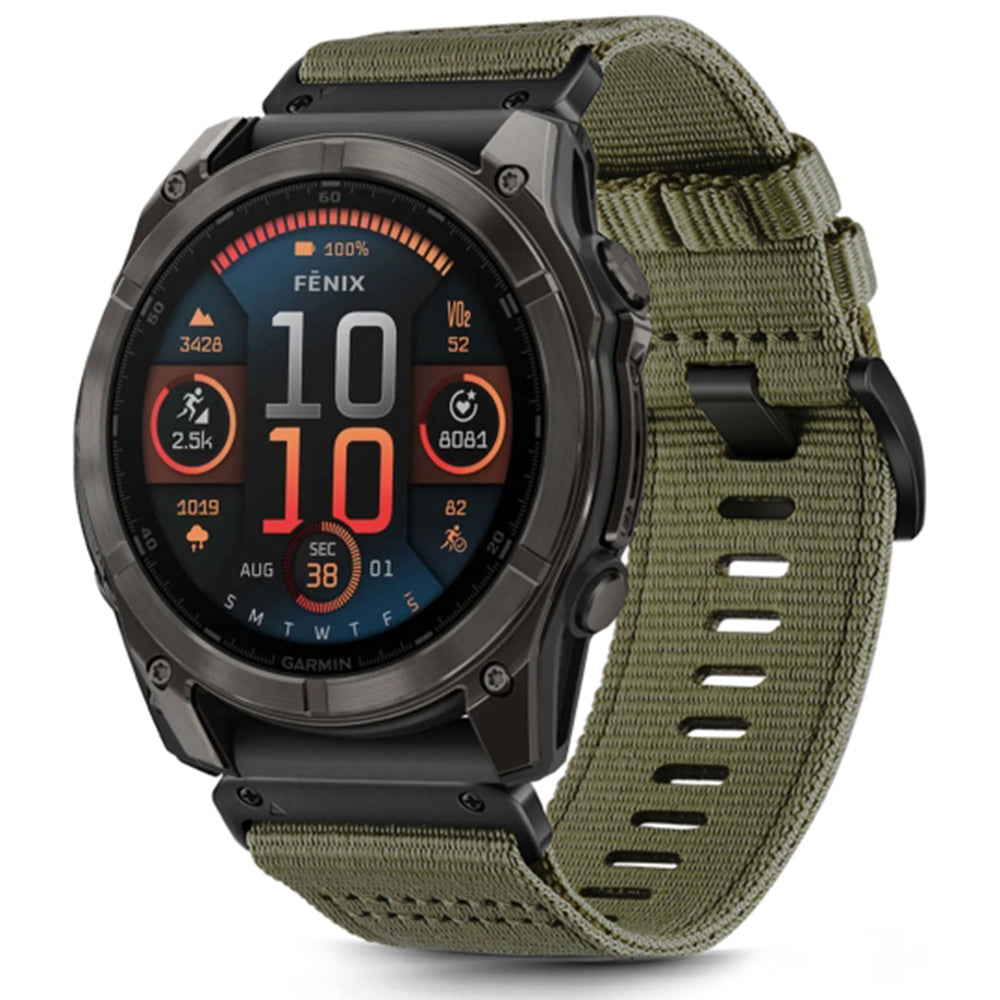 Curea smartwatch Techsuit Watchband QuickFit 20mm (W070) compatibil cu Instinct 2S/2S Solar/Approach S70 42mm/fenix 7S Pro Sapphire Solar, Camo Green
