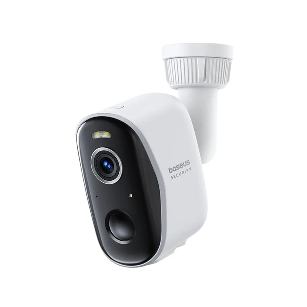 Baseus Outdoor Camera Security N1 (S0TW002131), 2K, 16GB, 2x Camera Kit, Two-way Talk, Night Vision, IP67, 7800mAh, Alb