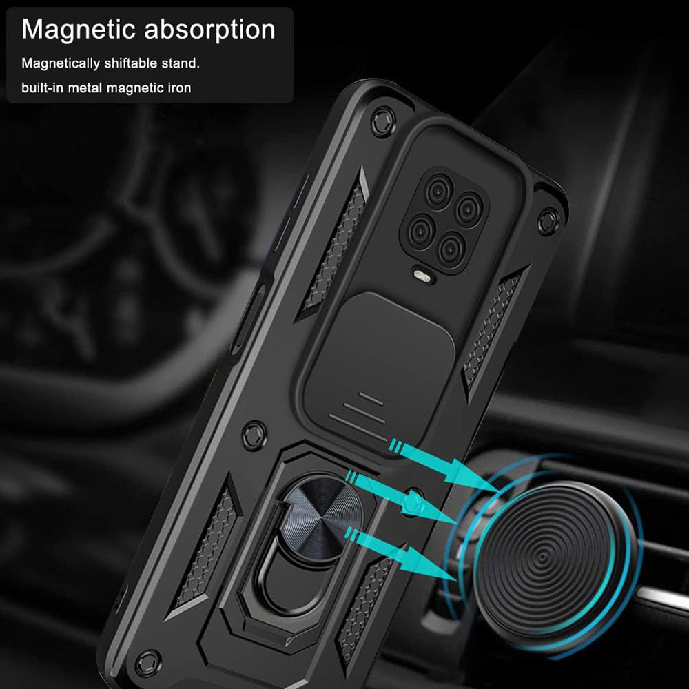 Husa de protectie Techsuit CamShield Series compatibil cu Xiaomi Redmi Note 9S / Note 9 Pro / Note 9 Pro Max, Negru