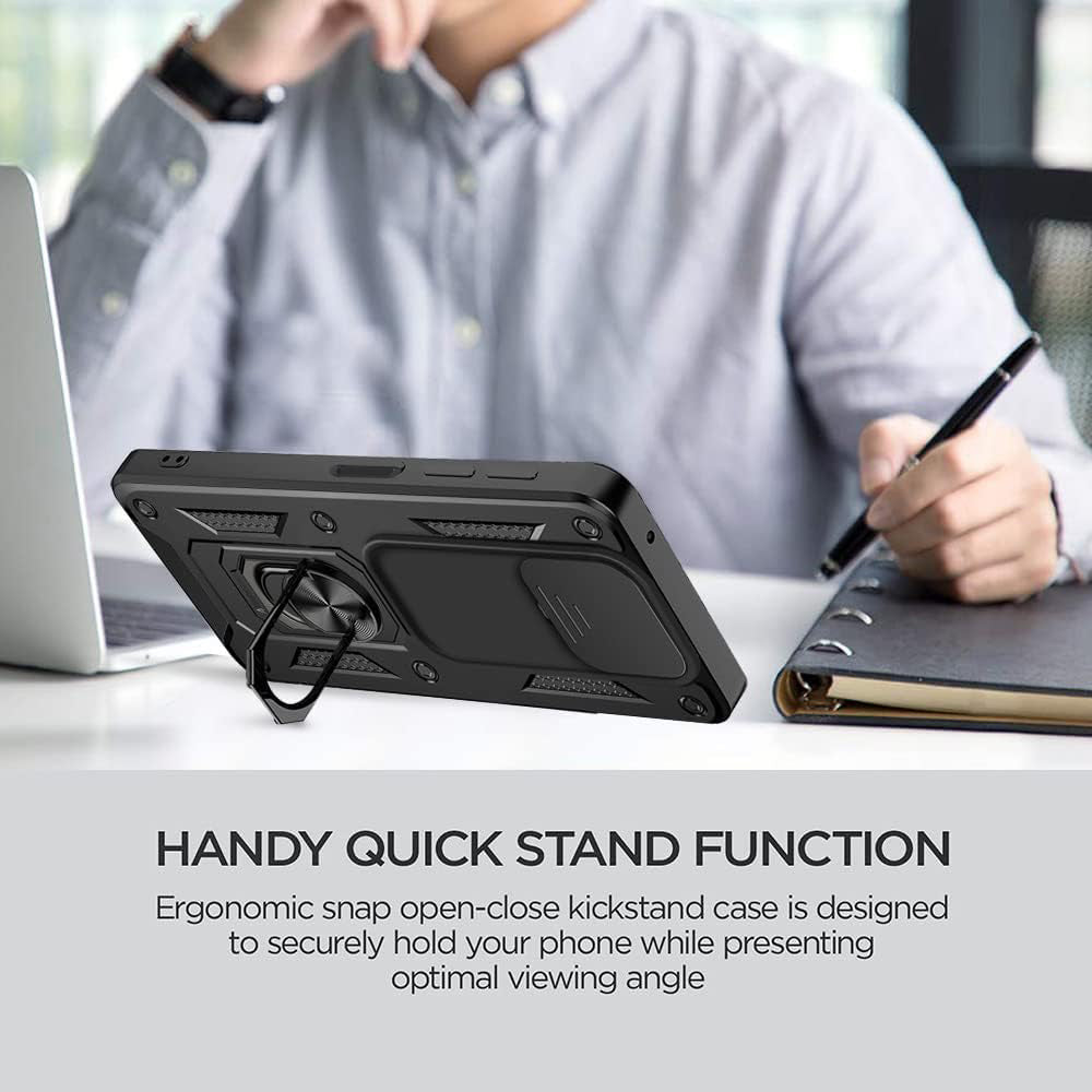 Husa de protectie Techsuit CamShield Series compatibil cu Xiaomi Redmi Note 9S / Note 9 Pro / Note 9 Pro Max, Negru