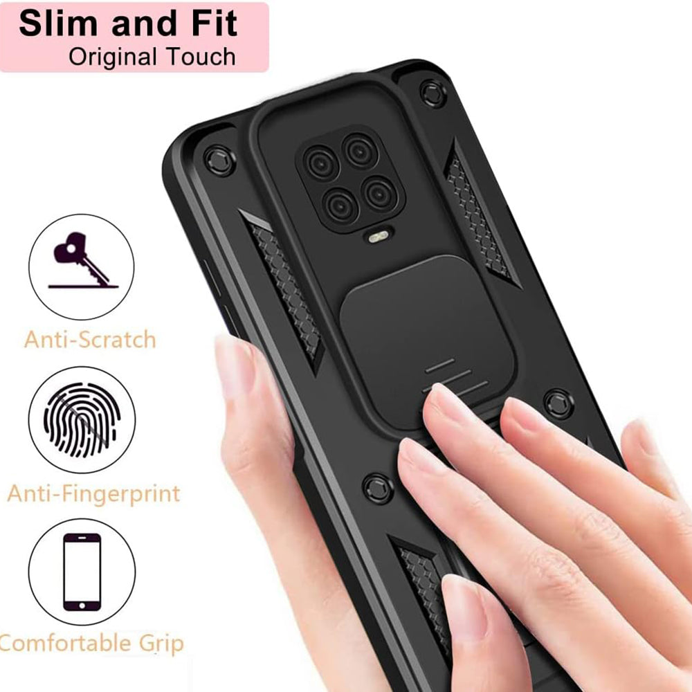 Husa de protectie Techsuit CamShield Series compatibil cu Xiaomi Redmi Note 9S / Note 9 Pro / Note 9 Pro Max, Negru