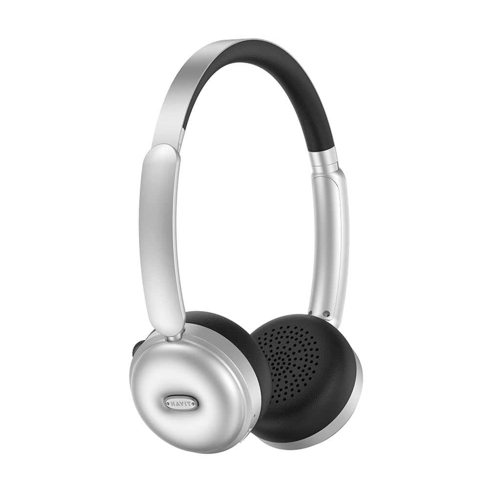 Casti Havit Wireless (H616BT), On-ear, Bluetooth 5.4, 400mAh, Type-C, Argintiu / Black