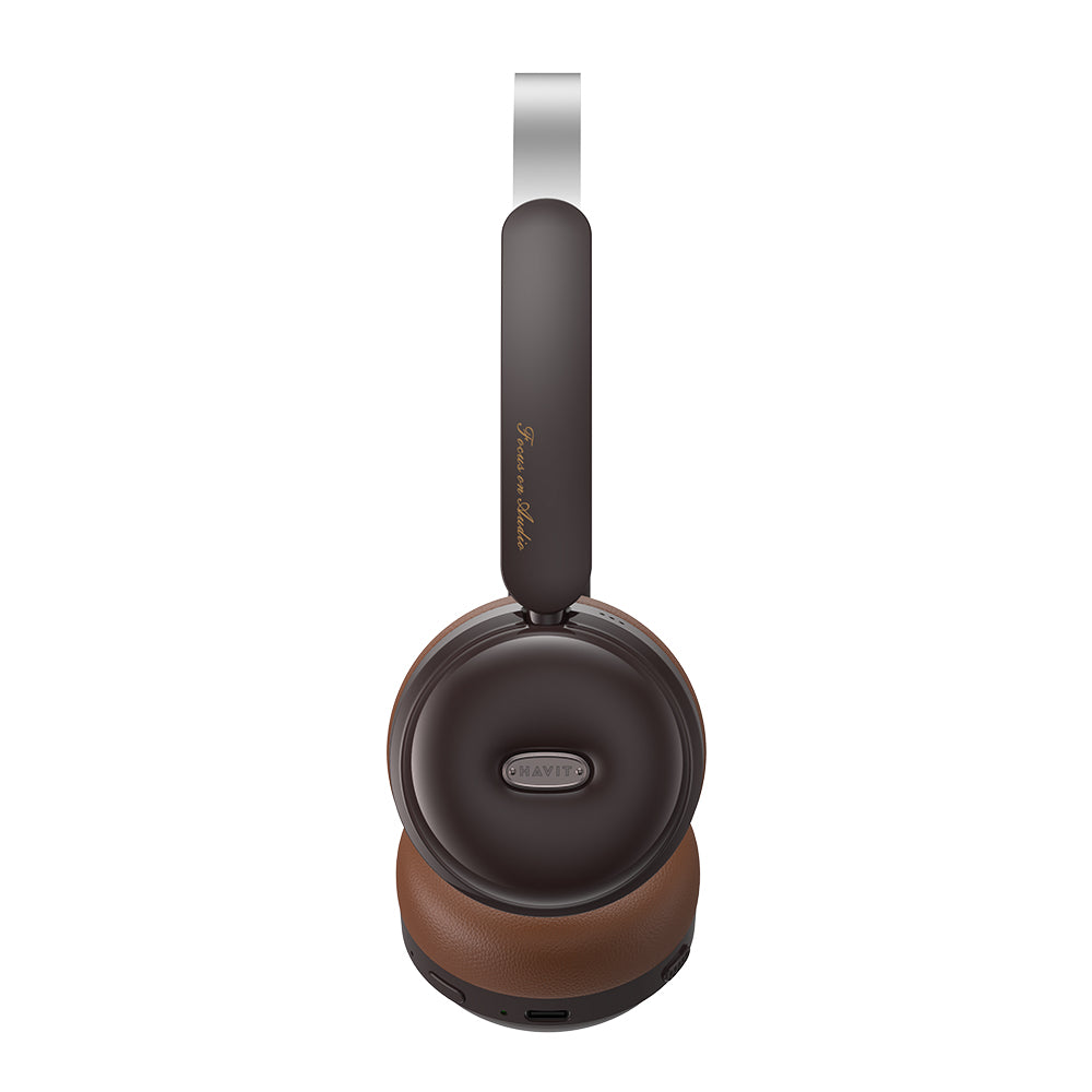 Casti Havit Wireless (H616BT), On-ear, Bluetooth 5.4, 400mAh, Type-C, Maro