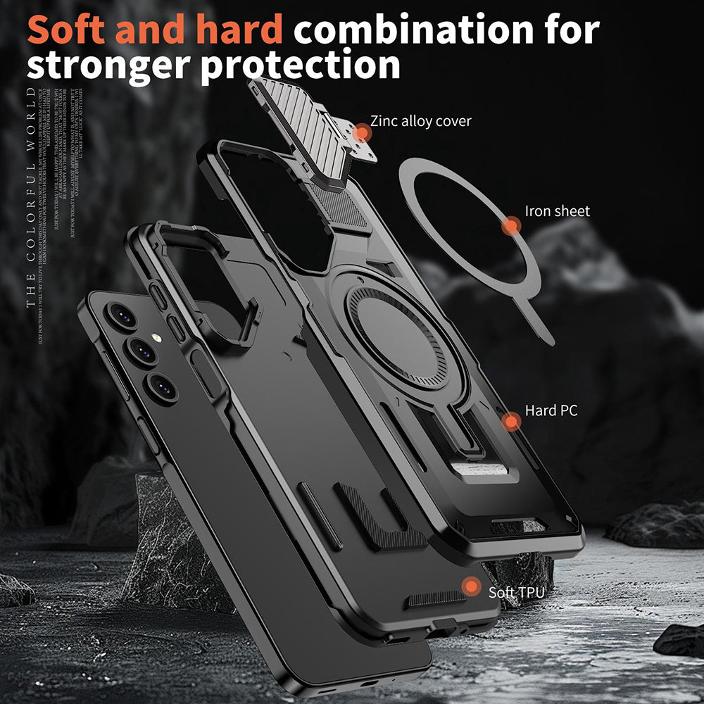 Husa de protectie Techsuit CamVault MagSafe compatibil cu Samsung Galaxy A35 5G, Negru