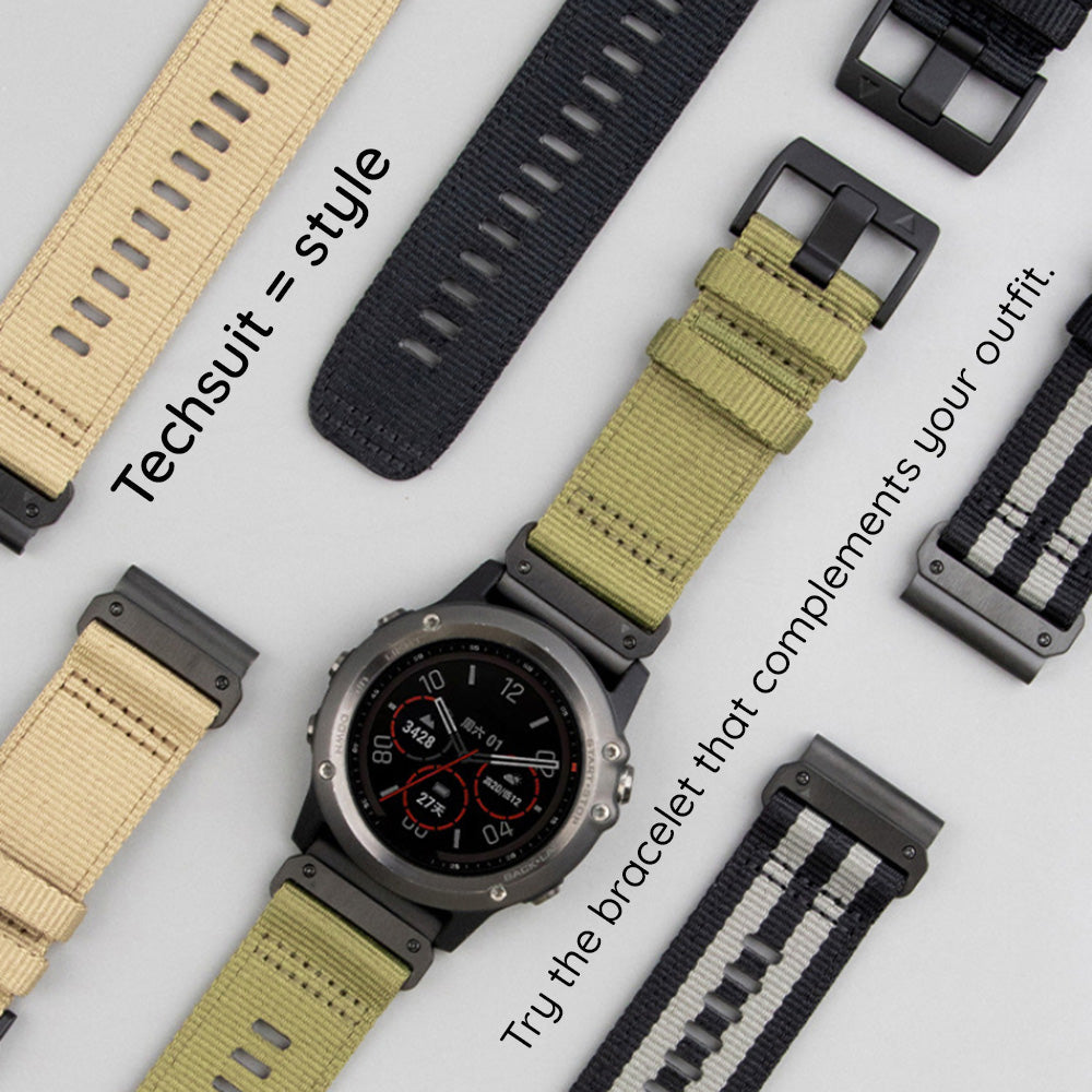 Curea smartwatch Techsuit Watchband 22mm (W070) compatibil cu Samsung Galaxy Watch (46mm)/Watch 3/Gear S3, Huawei Watch GT/GT 2 (46mm), Portocaliu Blossom