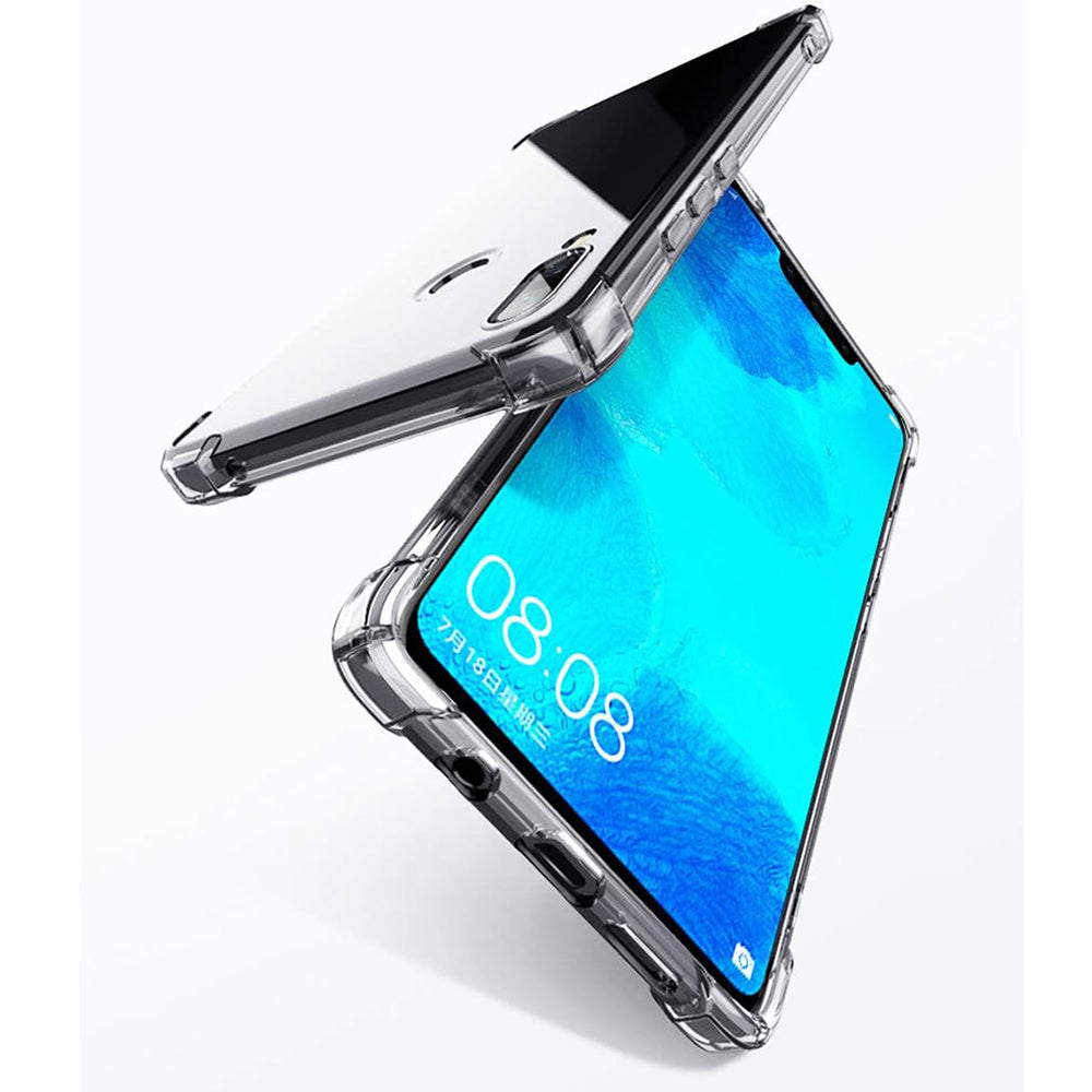 Husa de protectie Techsuit Shockproof Clear Silicone compatibil cu Huawei P20, Transparent