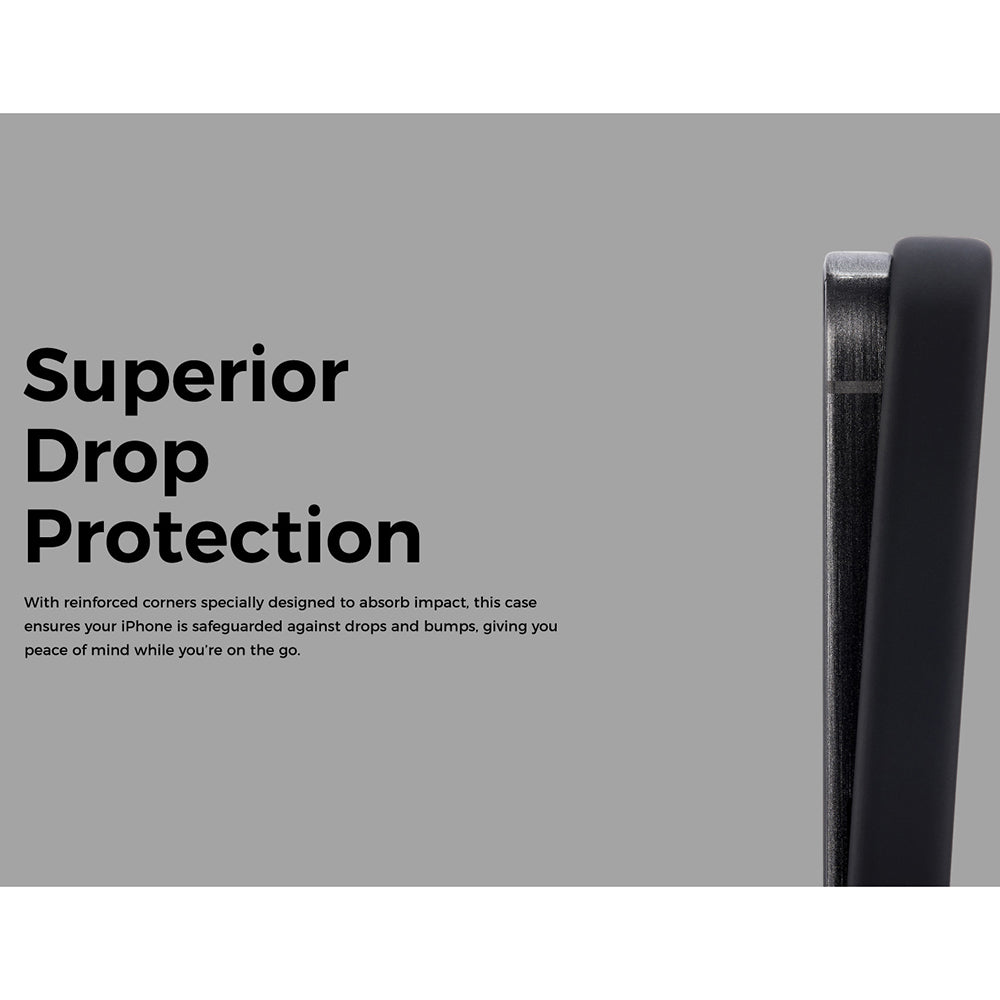 Husa de protectie Edizard Pro MagSafe compatibil cu iPhone 15 Plus, Negru