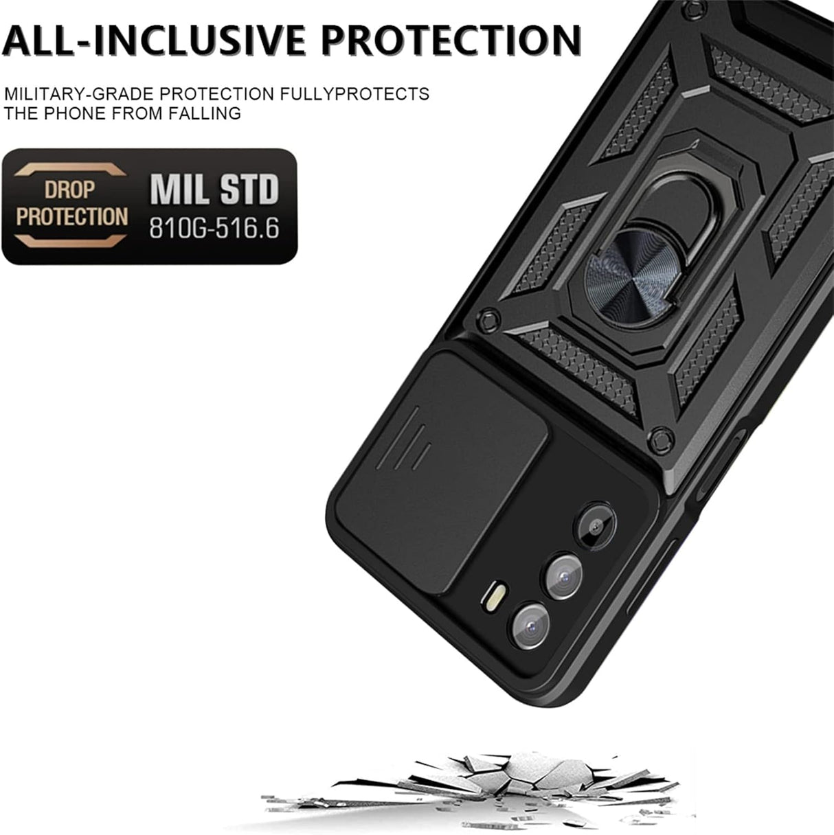 Husa de protectie Techsuit CamShield Series compatibil cu Motorola Moto G62 5G, Negru