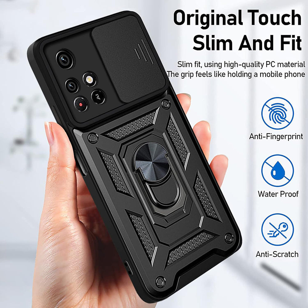 Husa de protectie Techsuit CamShield Series compatibil cu Xiaomi Redmi 10 2021 / Redmi 10 2022, Negru