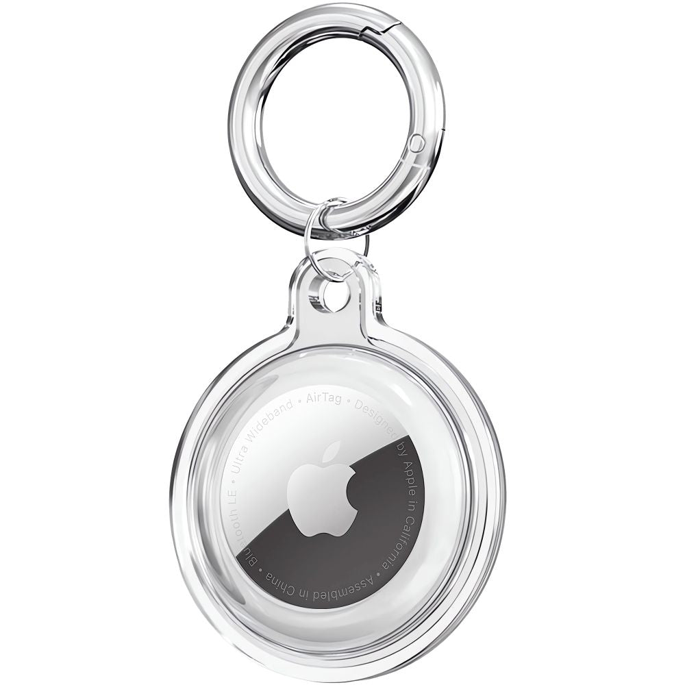Suport Techsuit (set de 4) Secure Silicone (CT15), Apple AirTag Case, Transparent