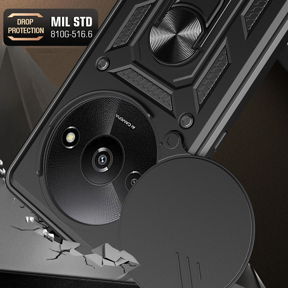 Husa de protectie Techsuit CamShield Series compatibil cu Xiaomi Redmi A3 / Redmi A3x, Negru