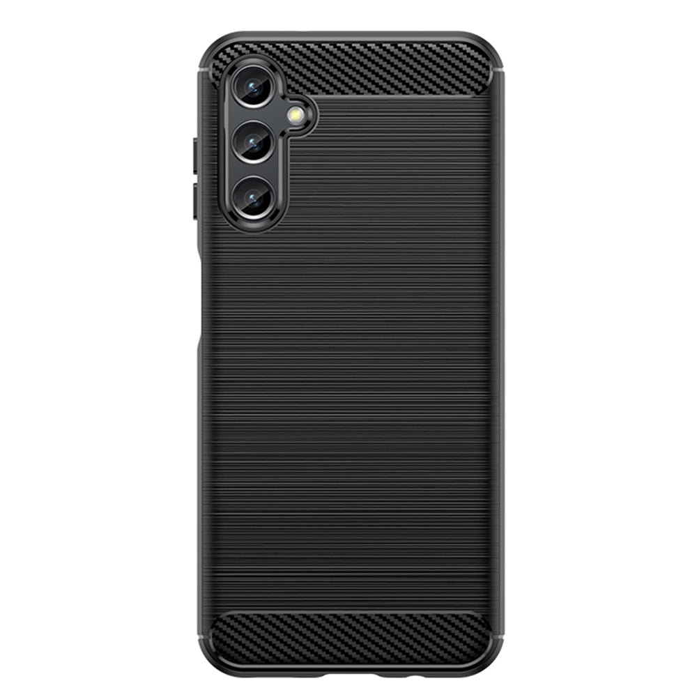 Husa de protectie Techsuit Carbon Silicone compatibil cu Samsung Galaxy A14 4G / A14 5G, Negru