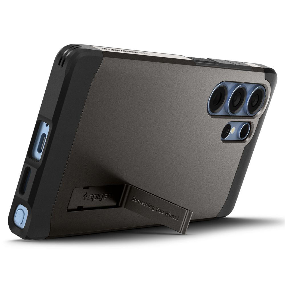 Husa de protectie Spigen Tough Armor MagSafe (ACS08965) compatibil cu Samsung Galaxy S25 Ultra, Gunmetal