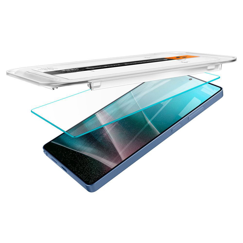 Folie de protectie Spigen (set de 2) Glas.tR EZ-FIT HD (AGL09082) compatibil cu Samsung Galaxy S25 Ultra, Transparent