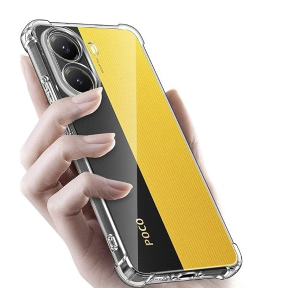 Husa de protectie Techsuit Shockproof Clear Silicone compatibil cu Xiaomi Poco X7 Pro, Transparent
