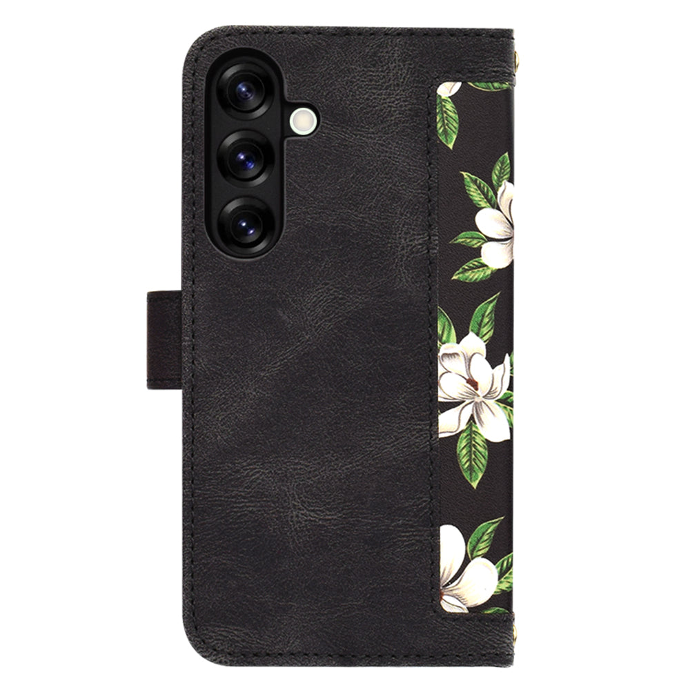 Husa de protectie Techsuit FlipCraft compatibil cu Samsung Galaxy S25 Plus, Flowers of the Dawn