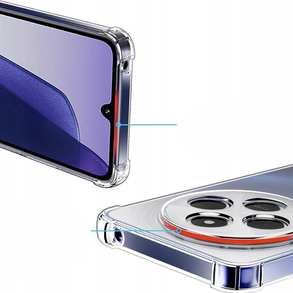 Husa de protectie Techsuit Shockproof Clear Silicone compatibil cu Xiaomi Redmi 14C / Poco C75, Transparent