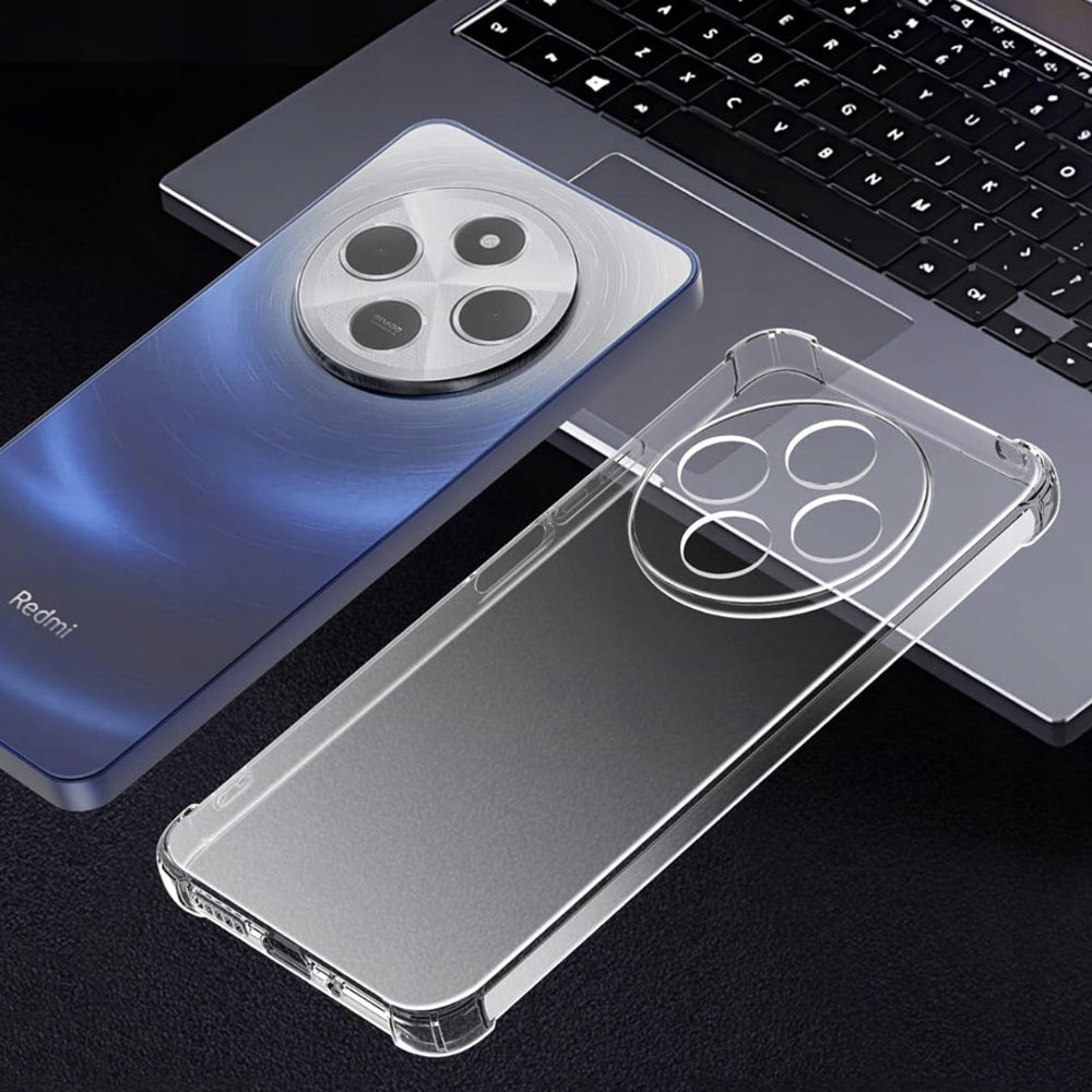 Husa de protectie Techsuit Shockproof Clear Silicone compatibil cu Xiaomi Redmi 14C / Poco C75, Transparent