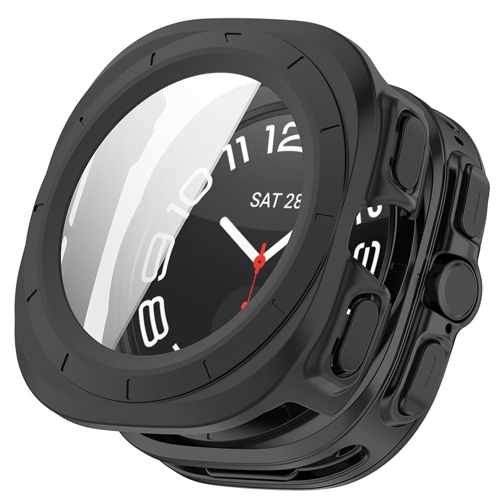 Folie de protectie smartwatch Techsuit Defense360 Pro + Screen Protector compatibil cu Samsung Galaxy Watch Ultra (47mm), Negru