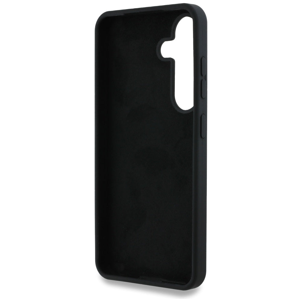 Husa de protectie Guess Silicone 4G Big Metal Logo (GUHCS25SS4SMDK) compatibil cu Samsung Galaxy S25, Negru