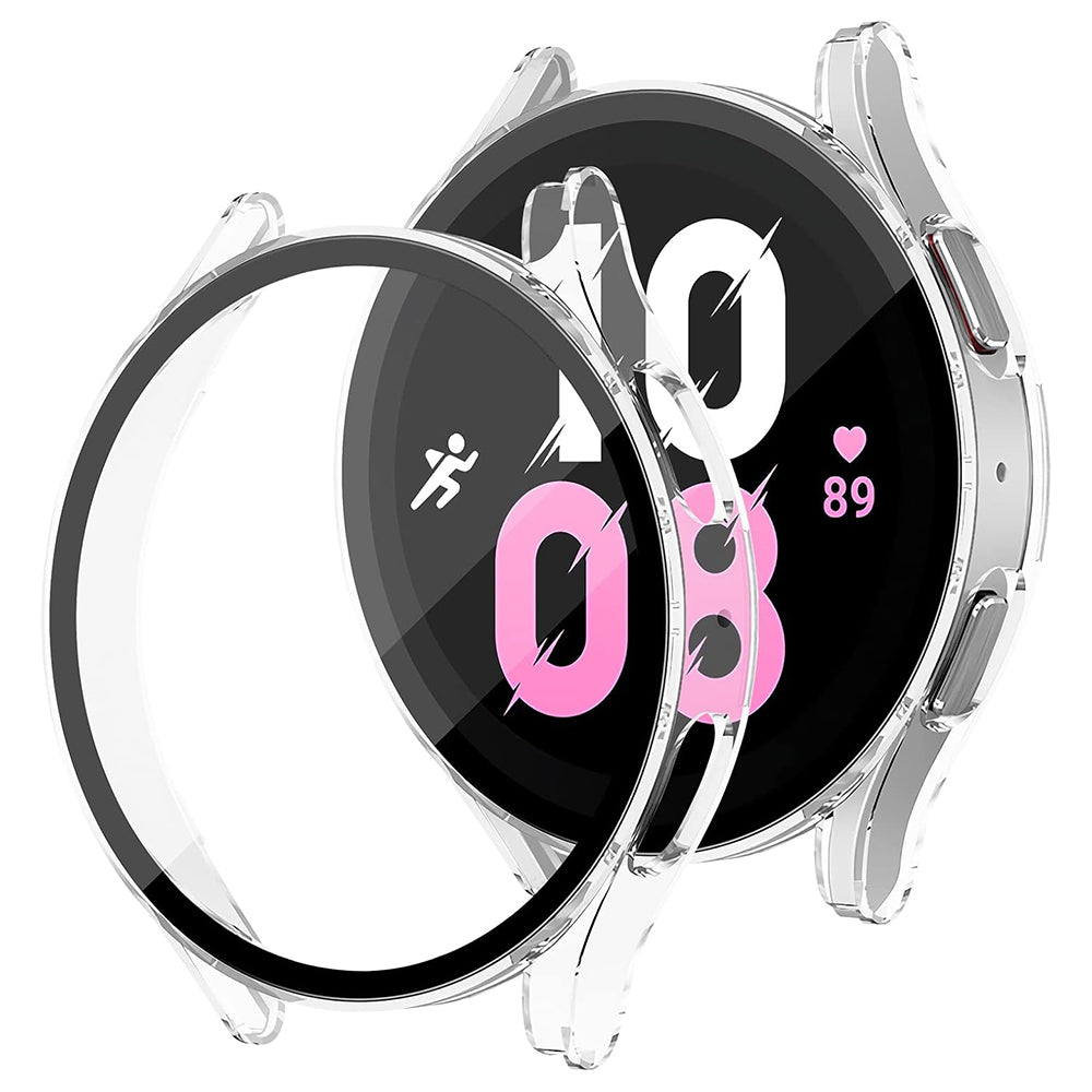 Folie de protectie smartwatch Techsuit Defense360 Pro + Screen Protector compatibil cu Samsung Galaxy Watch4 / 5 (40mm), Transparent