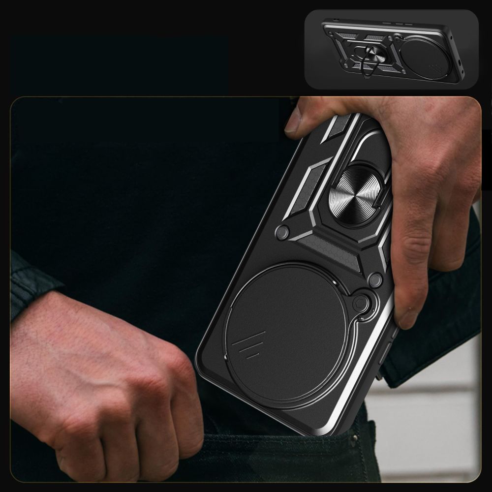 Husa de protectie Techsuit CamShield Series compatibil cu Xiaomi Redmi Note 14 Pro 4G, Negru