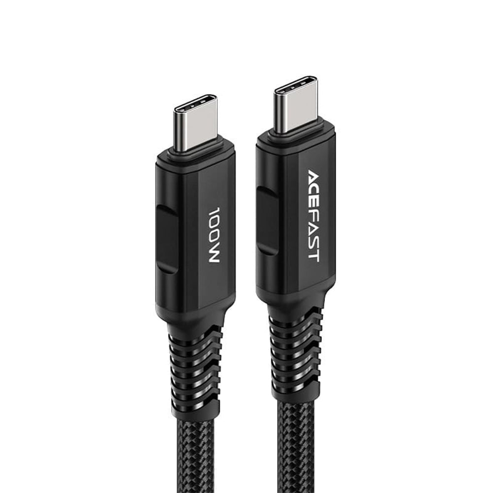 Cablu Acefast C4-03, Type-C to Type-C, 100W, 2m, Negru