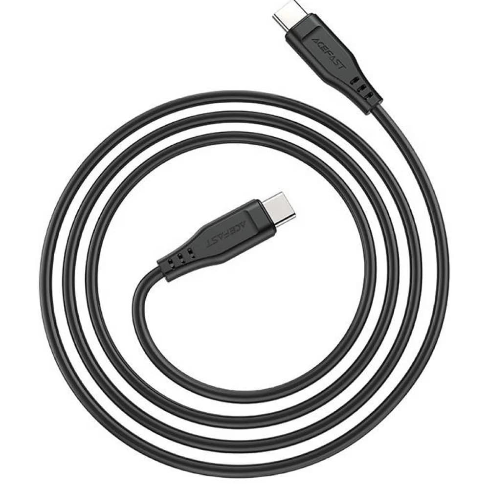 Cablu Acefast (C3-03), Type-C to Type-C, 60W, 3A, 480Mb/s, Fast Charging, 1.2m, Negru