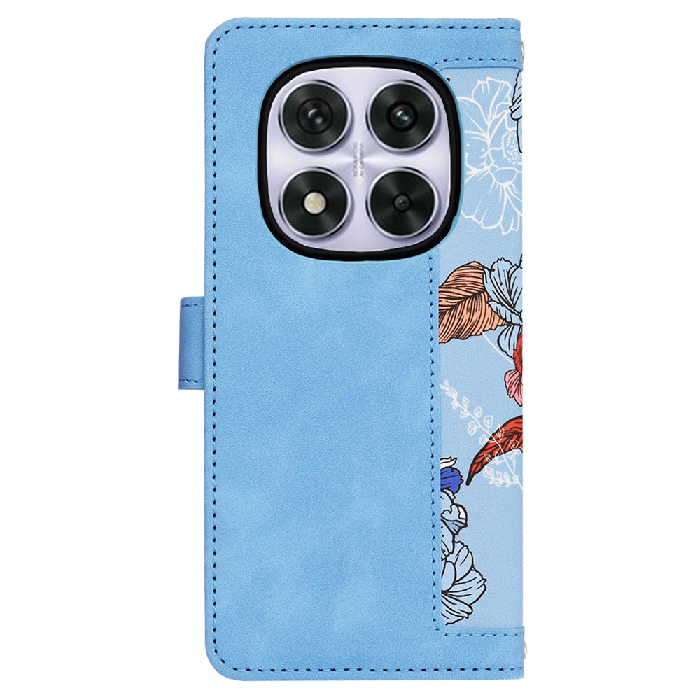 Husa de protectie Techsuit FlipCraft compatibil cu Xiaomi Redmi Note 14 Pro 5G / Poco X7, Vibrant Blue