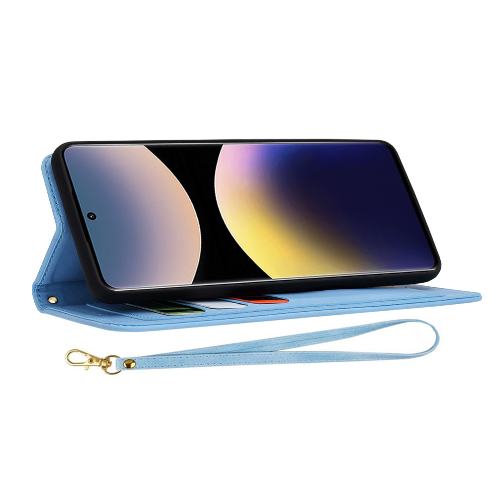 Husa de protectie Techsuit FlipCraft compatibil cu Xiaomi Redmi Note 14 Pro 5G / Poco X7, Vibrant Blue