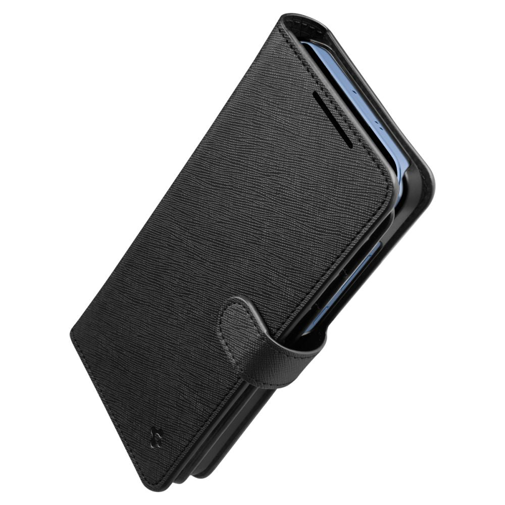 Husa de protectie Spigen Wallet S (ACS09125) compatibil cu Samsung Galaxy S25 Plus, Negru