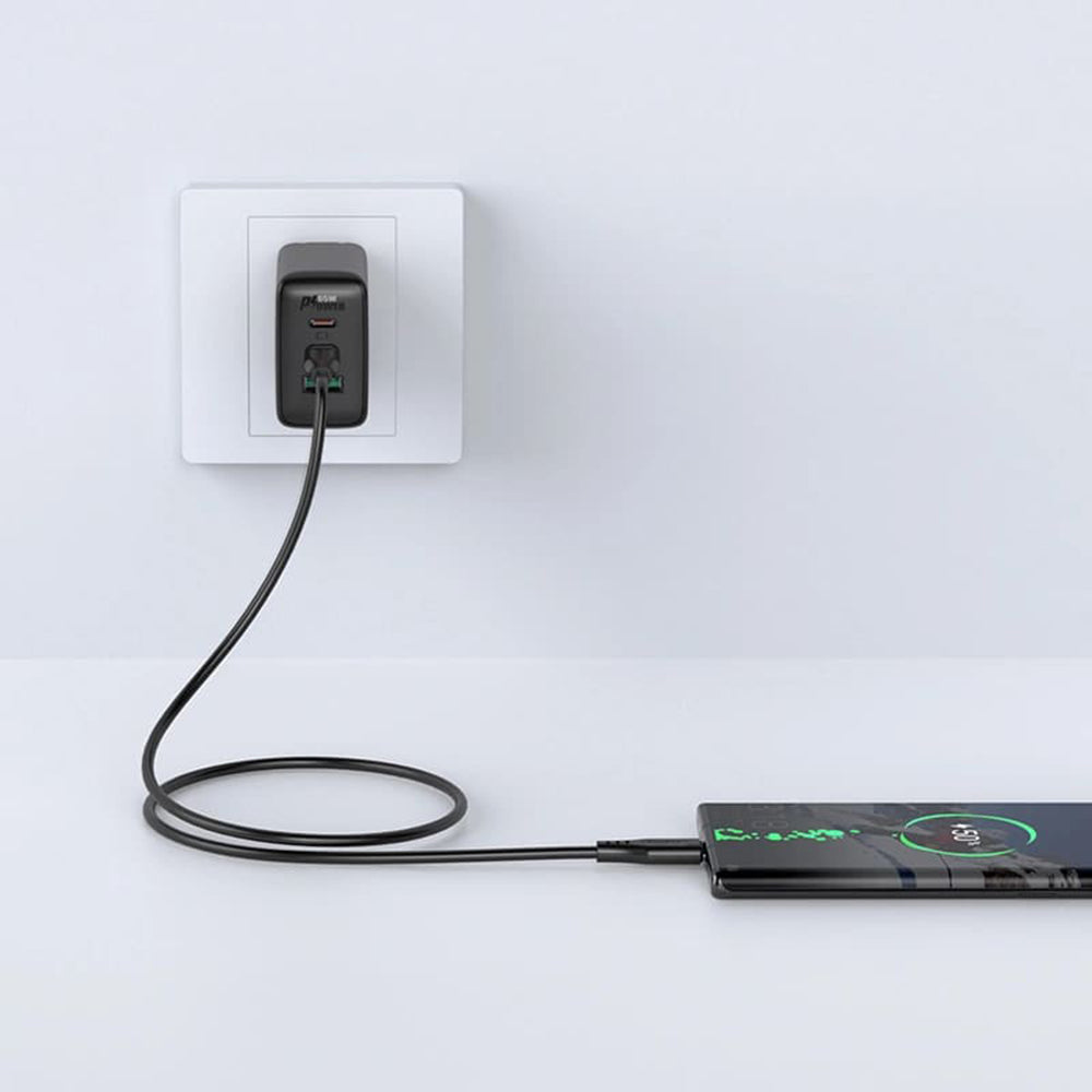 Cablu Acefast (C3-03), Type-C to Type-C, 60W, 3A, 480Mb/s, Fast Charging, 1.2m, Negru