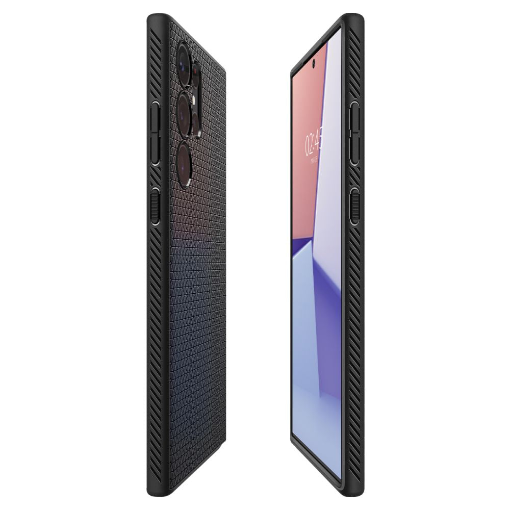 Husa de protectie Spigen Liquid Air (ACS05614) compatibil cu Samsung Galaxy S23 Ultra, Negru Mat