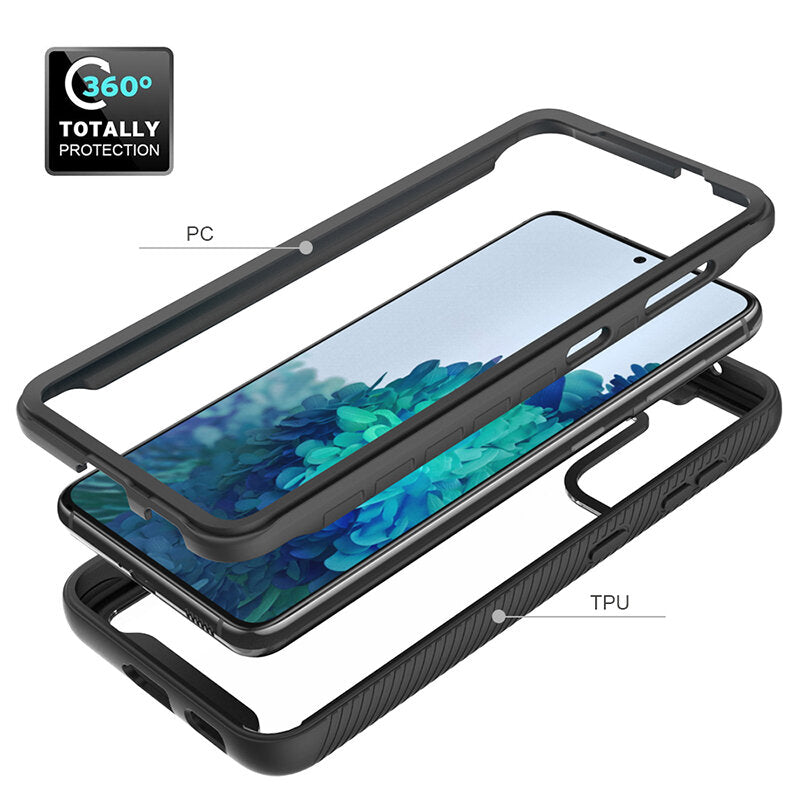 Folie de protectie Techsuit Defense360 Pro + compatibil cu Samsung Galaxy S23 Plus, Negru