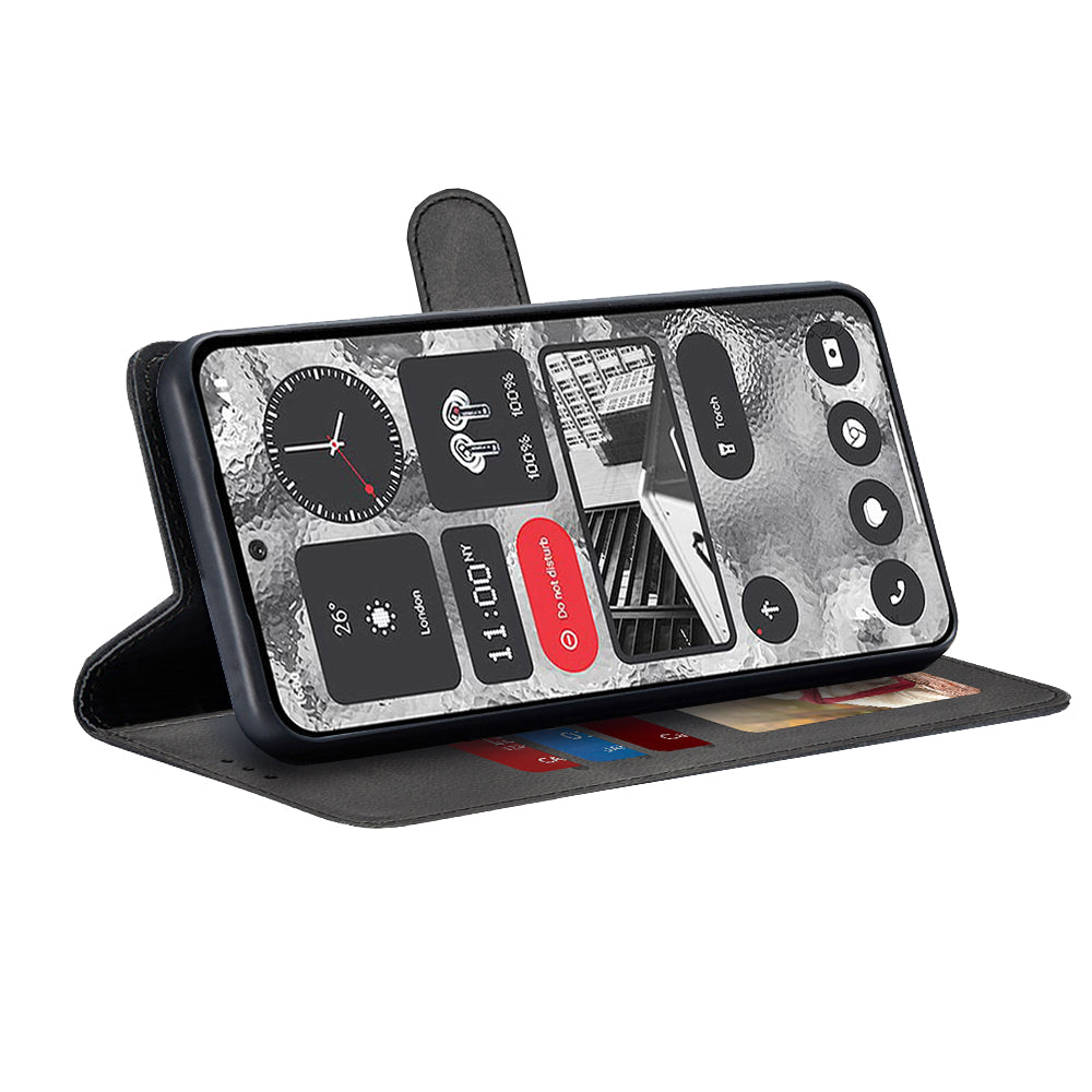 Husa de protectie Techsuit Diary Book compatibil cu Nothing Phone (2), Negru